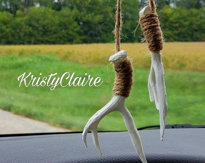 Rear View Mirror Antler Accessories,  Charm, Decoration, Hanger, Faux Antlers