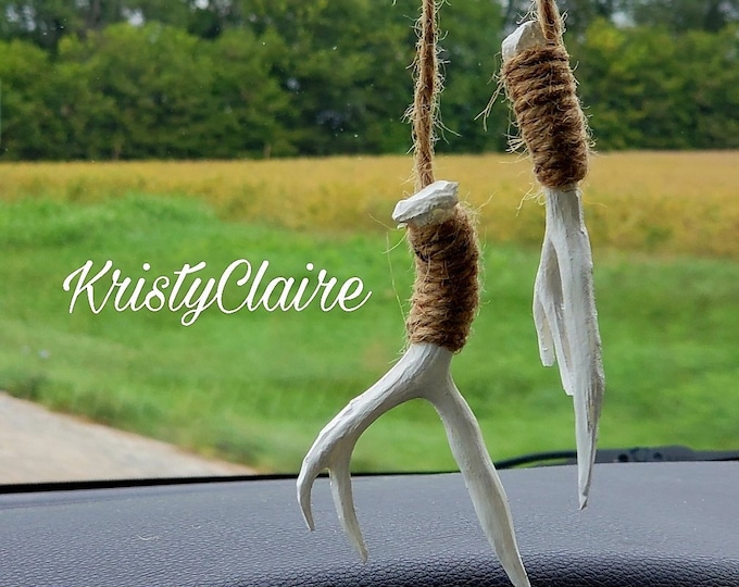 Rear View Mirror Antler Accessories,  Charm, Decoration, Hanger, Faux Antlers