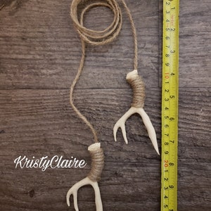 Rear View Mirror Antler Accessories, Ivory, Charm, Decoration, Hanger, Faux Antlers image 5