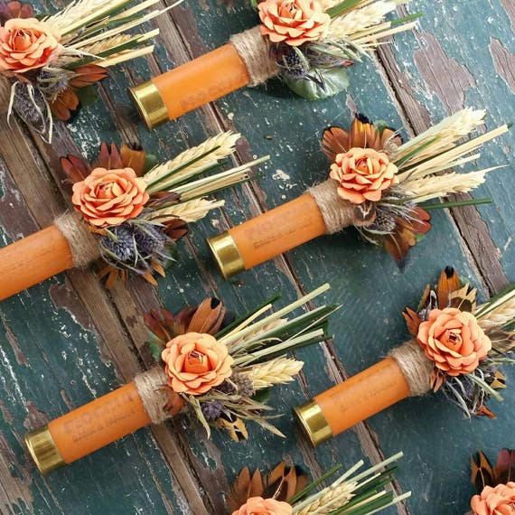 Oranje Shotgun Shell Corsages Revers Knoopsgat Pin On Etsy