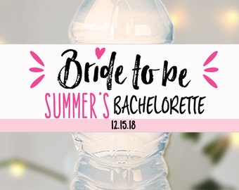 Bachelorette Party Water Bottle Label Wedding Water Label Hen Party ...