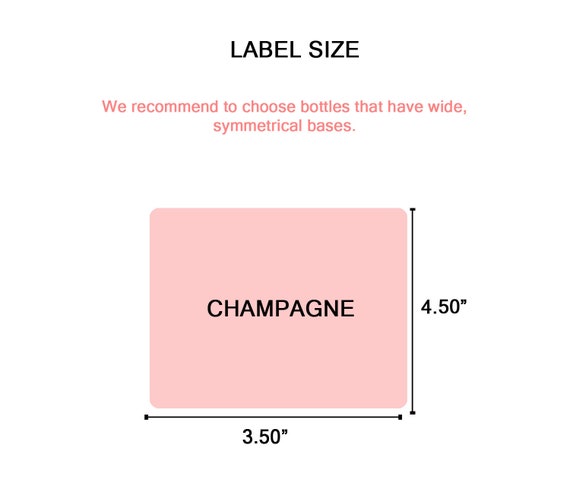 Popping Bottles Custom Printable Champagne or Wine Bottle Label Pregna –  Bright Color Mom Shop