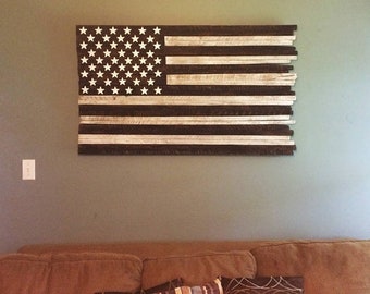 Distressed American Flag, Wood American Flag, Wood Flag, American Flag Wood, Wooden American Flag, American Flag Art, Farmhouse Wall Decor