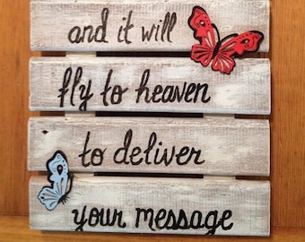 Whisper I Love You Sign, Hand Painted Sign, Farmhouse Decor, Wood Wall Hanging,