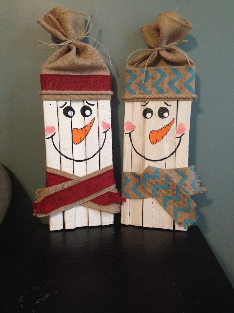 Wood Snowman, Wooden Snowman, Snowman, Snowman Face, Christmas Decor, Reclaimed Wood Christmas Decor, Farmhouse Christmas Decorations image 3