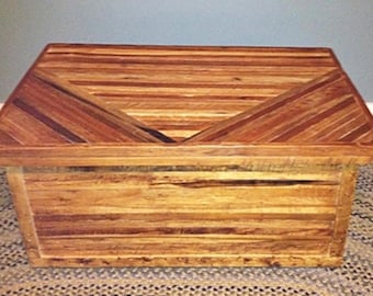 Wood Storage Chest, Wood Storage Trunk, Blanket Chest, Farmhouse Decor, Wood Blanket Trunk