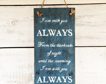 Custom Painted Reclaimed Barn Wood Sign, Rustic Wall Decor