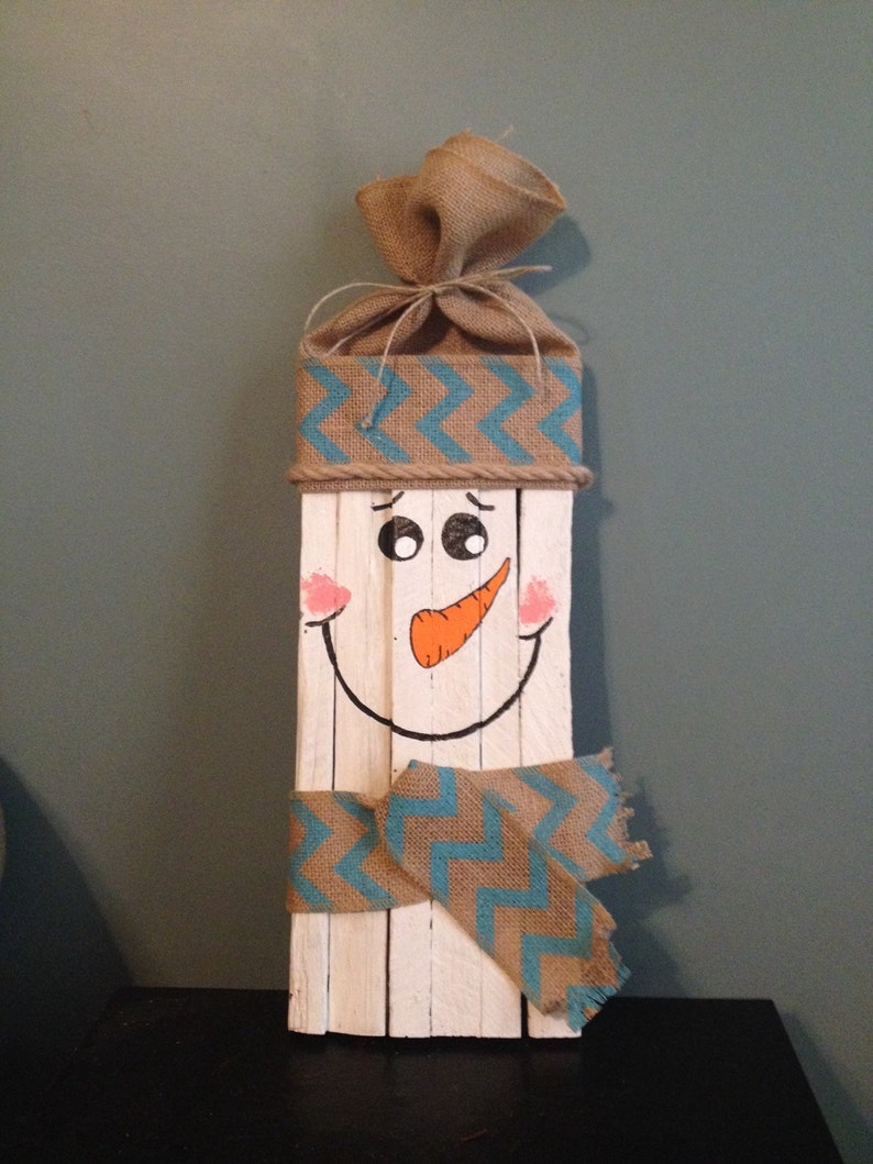 Wood Snowman, Wooden Snowman, Snowman, Snowman Face, Christmas Decor, Reclaimed Wood Christmas Decor, Farmhouse Christmas Decorations image 5