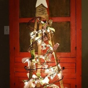 42&quot; Christmas Tree, Primitive Christmas Tree, Christmas Decoration, Farmhouse Decor, Rustic Christmas Tree,Country Christmas Tree,
