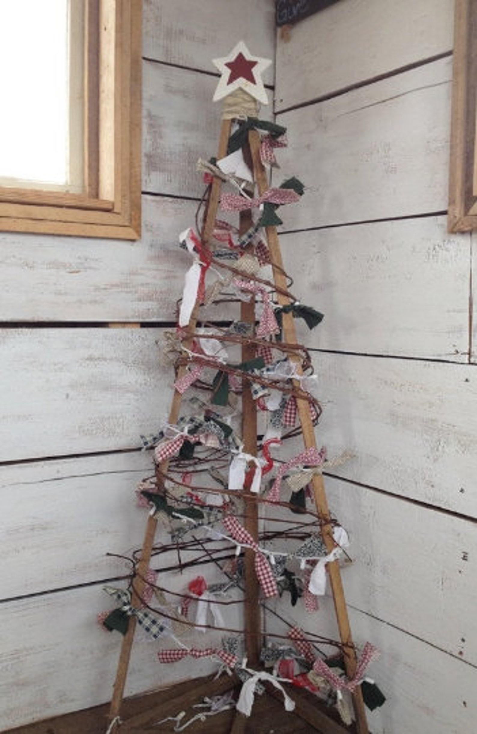 36 Christmas Tree, Primitive Christmas Tree, Christmas Decoration ...