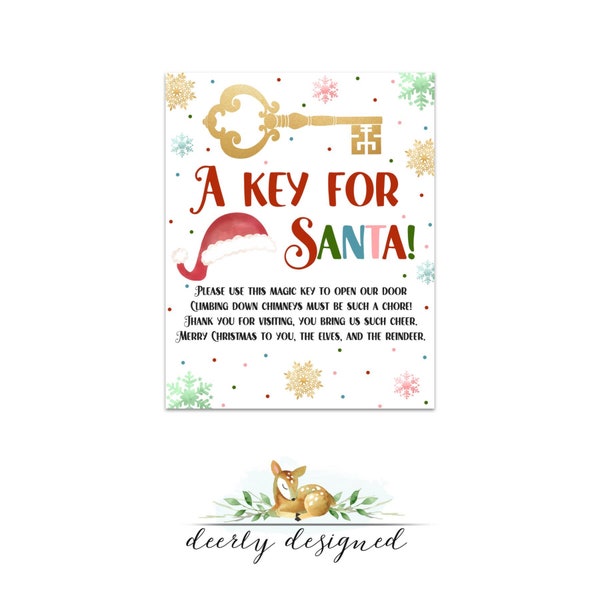 Santa Key - Etsy