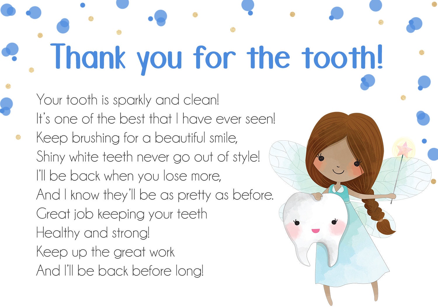 note-from-the-tooth-fairy-thank-you-for-the-tooth-thank-etsy-canada