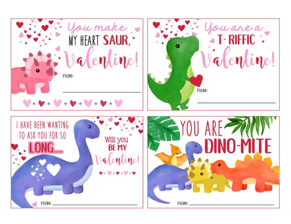 Printable Dinosaur Valentines Mom Wife Busy Life 