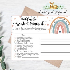 Assistant Principal Mail - Note from Assistant Principal - Vice principal Decor - Assistant Principal - Principal Office Decor