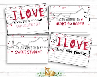 Teacher Valentine - From Teacher for Students - Class Valentine Party - Teacher's Valentine - Valentine Classroom Decor - February Bulletin