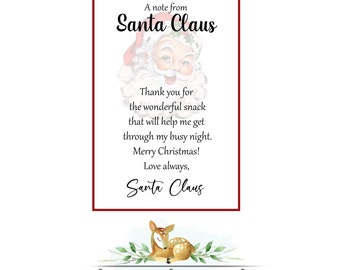 Santa Note - Etsy