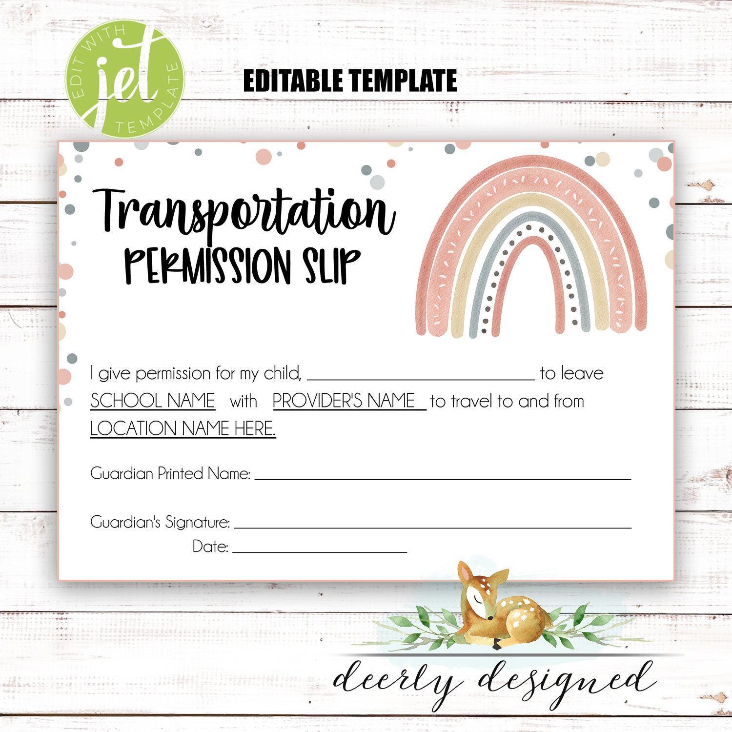 editable-transportation-permission-slip-school-daycare-editable-template-parent-permission-slip-rainbow-boho-field-trip-form-etsy for Free Printable Church Permission Slips EDITABLE Transportation Permission Slip - School - Daycare - Editable Template - Parent Permission Slip - Rainbow Boho - Field Trip Form - Etsy for Free Printable Church Permission Slips