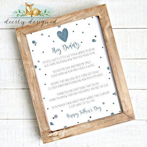 Vaderdaggedicht van baby/peuters - Fijne Vaderdag - Papa's eerste Vaderdag, Gedicht voor papa - Vaderdagcadeau-ideeën - Afdrukbaar