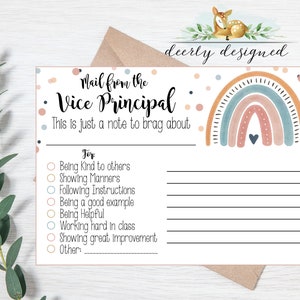 Vice Principal Mail - Note from Vice Principal - Vice principal Decor - Assistant Principal - Principal Office Decor - Teacher Aid - Teacher