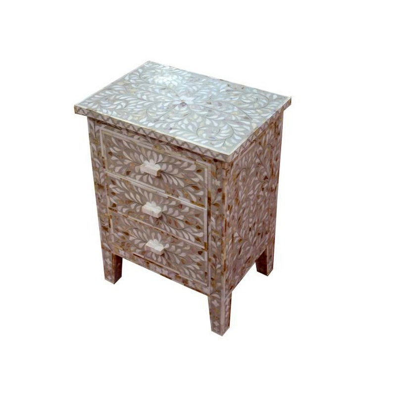 Rajwadi-Mother-of-Pearl-Inlay-Bedside-Nightstand-Side-Table