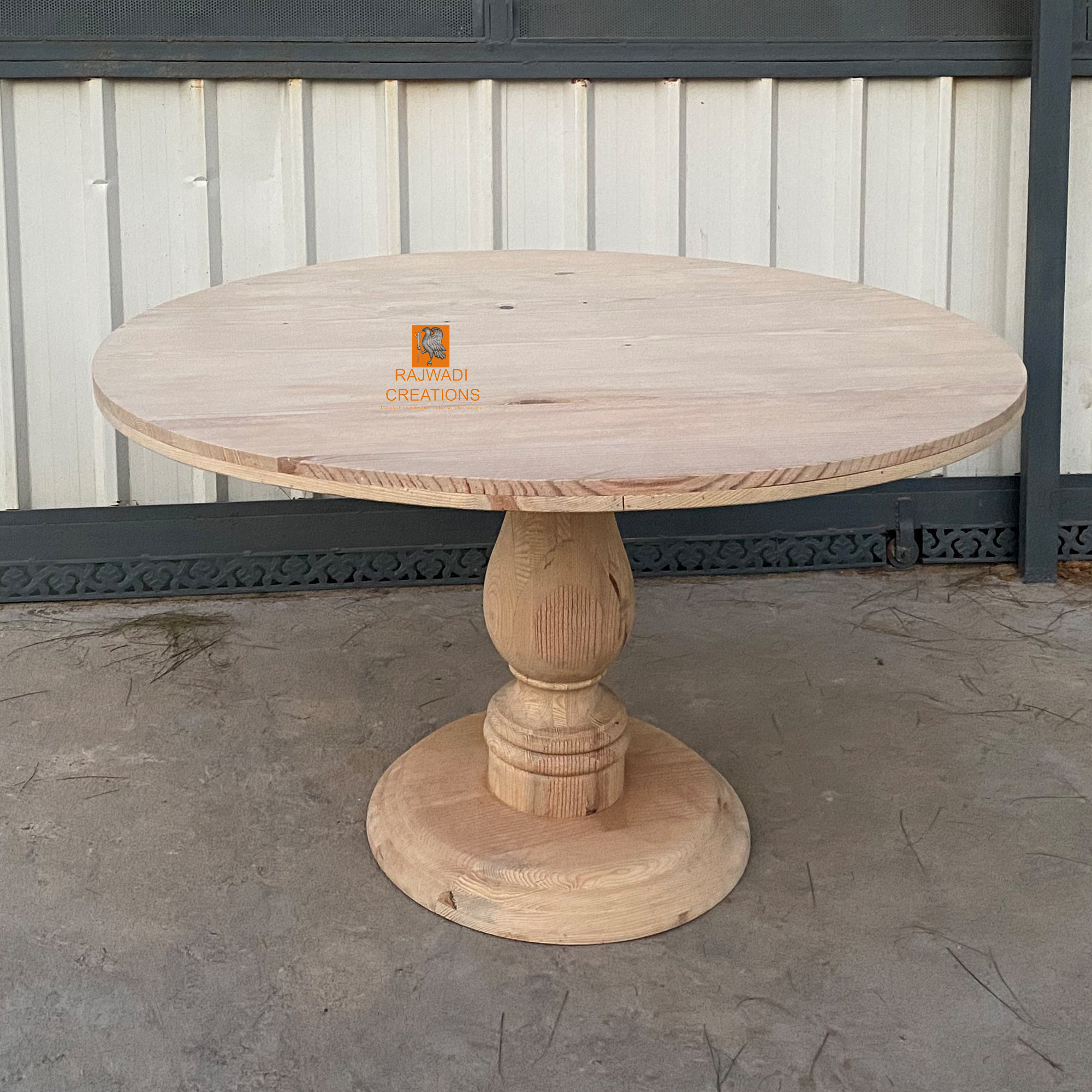 Reclaimed Wood Dining Table Pedestal Etsy