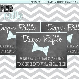 Baby Shower Game Printables Instant Download Diaper Raffle - Etsy