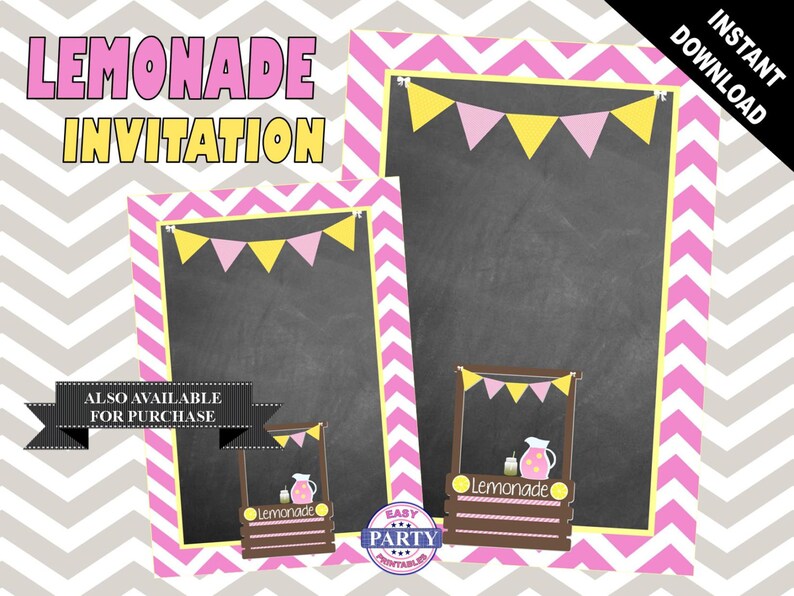 Pink Lemonade Stand Clip Art Summer Clip Art Lemons Etsy