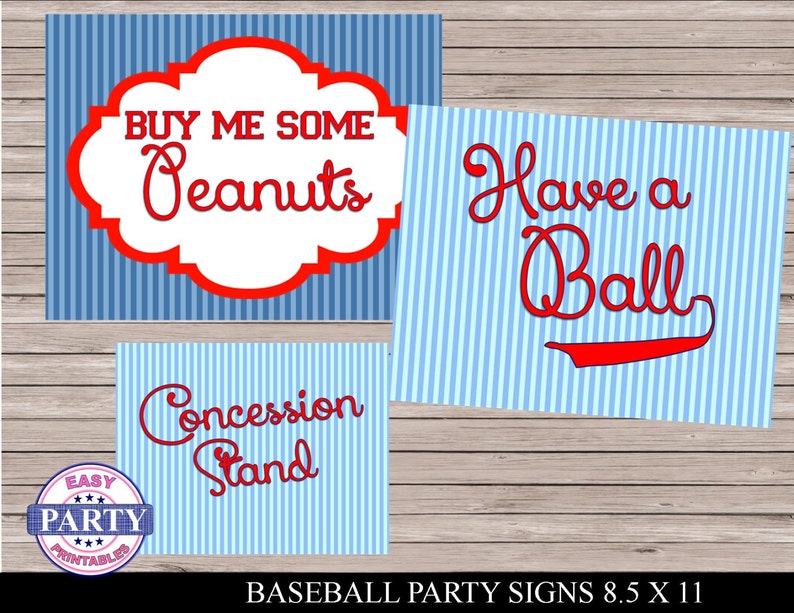Baseball Bash fastened of signs and symptoms, Fast Obtain, Printable, Blue and crimson, Incorporate a Ball, Purchase Me Some Peanuts, Concession Stand, baseball staff members picture about Concession Stand Signs Printable identified as Baseball Social gathering mounted of signs and symptoms, Immediate Obtain, Printable, Blue and crimson, Comprise a Ball, Invest in Me Some Peanuts, Concession Stand, baseball personnel
