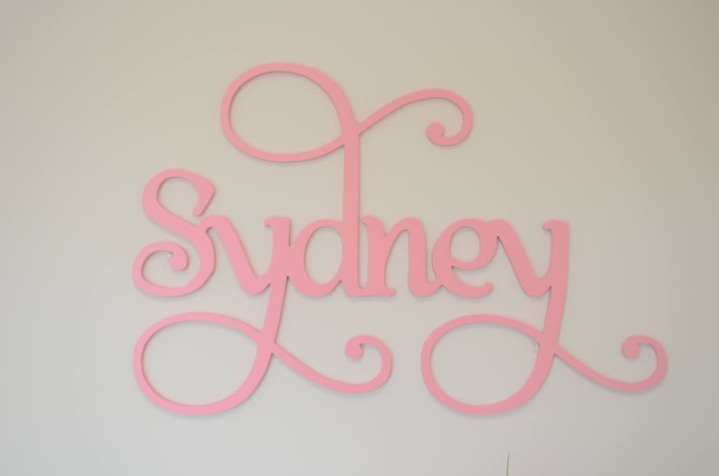 Baby wooden name sign 12 to 40 wide over crib sign nursery sign instant preview family name sign nursery decor nursery letters