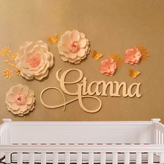 Baby wooden name sign 12 to 40 wide over crib sign nursery sign instant preview family name sign nursery decor nursery letters