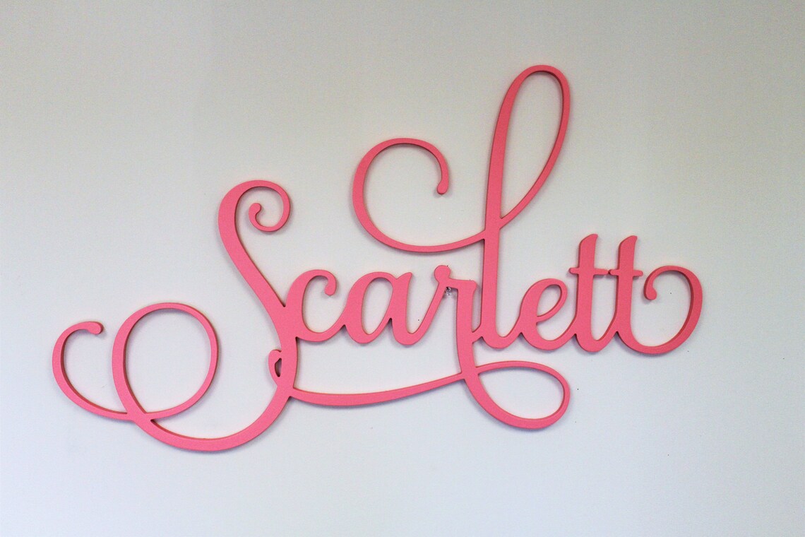 Custom Wooden Name Sign Wall Hanging Nursery Wall Hanging Etsy