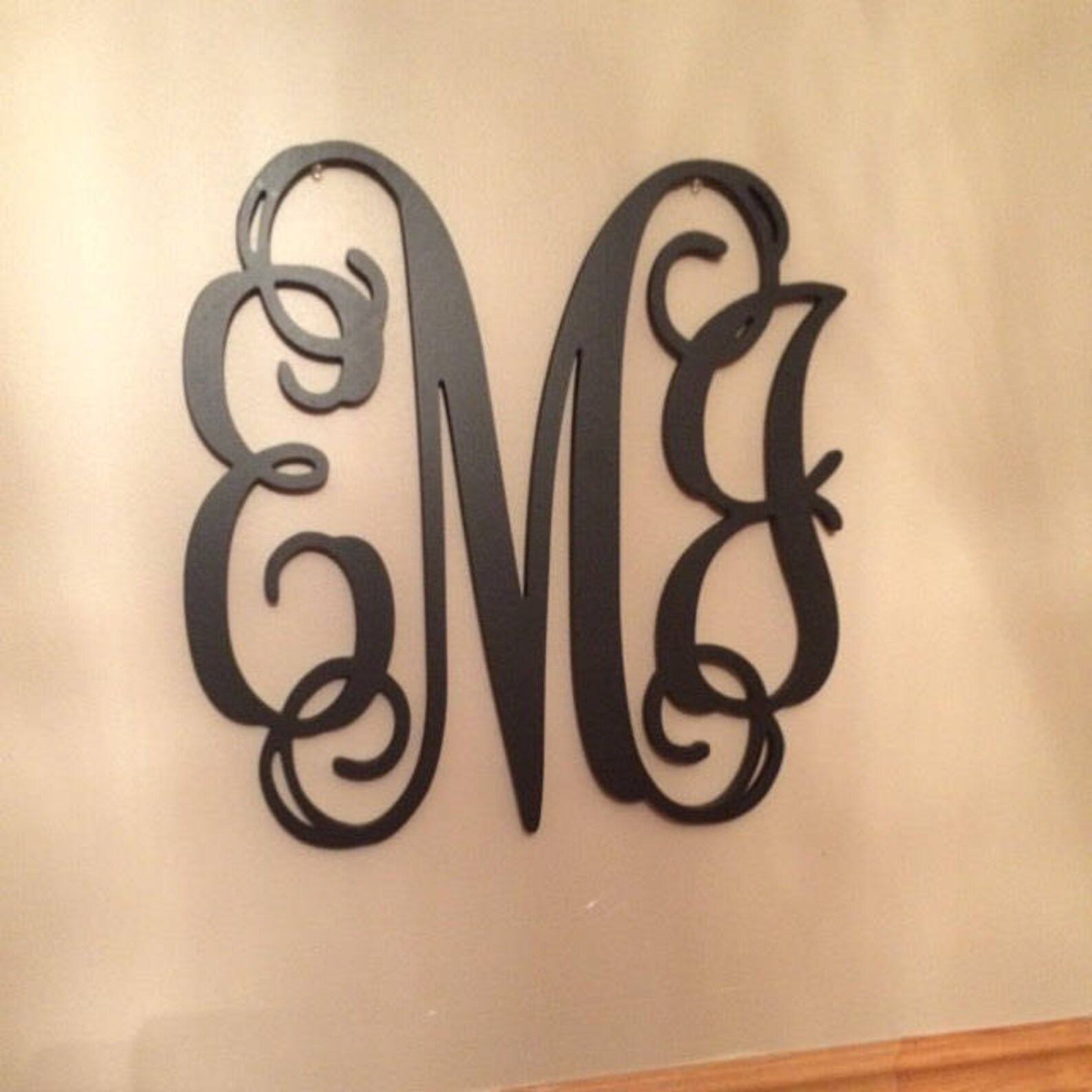 Painted XL Size Wooden Monogram Wood Monogram Wall Decor Etsy