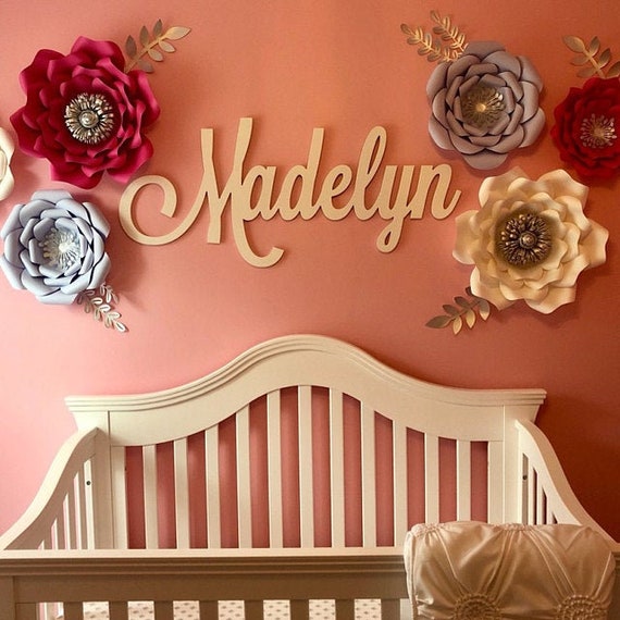 Baby wooden name sign 12 to 40 wide over crib sign nursery sign instant preview family name sign nursery decor nursery letters