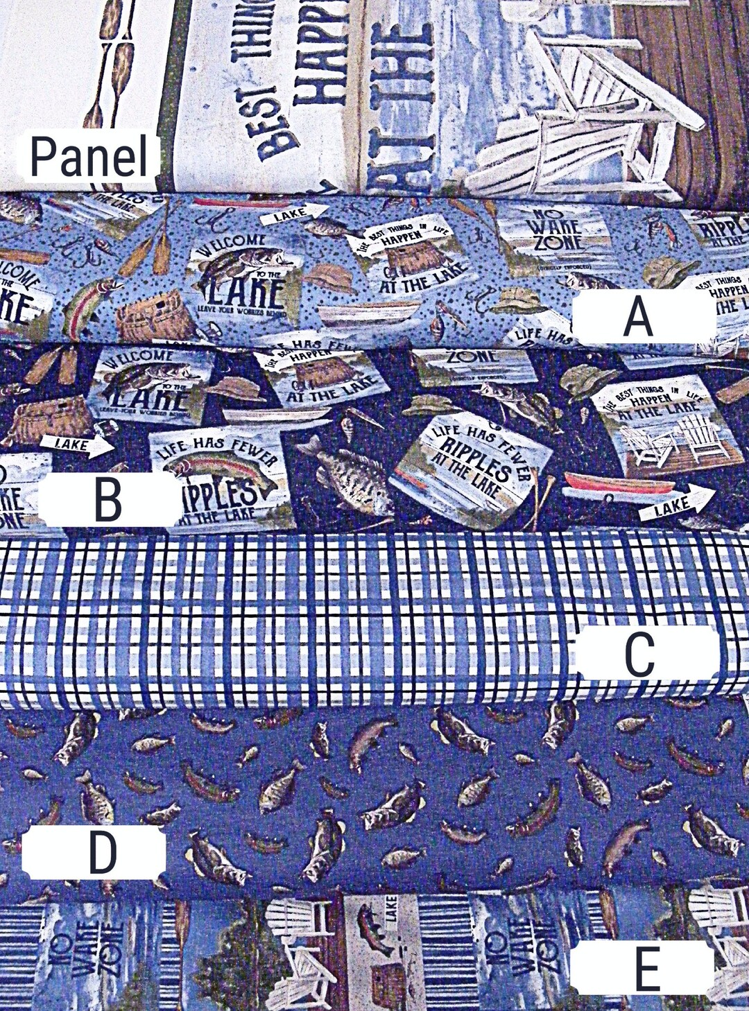 At the Lake Fabric Collectionby the Yard1/2 Yard & Panel6 Etsy