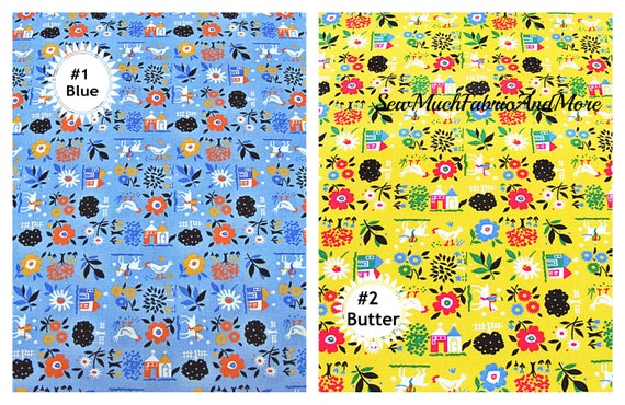 Rjr Everything But The Kitchen Sink Fabric By The Yard Or 1 2 Yard 2 Colors Cotton Farm Fresh Butter Pond
