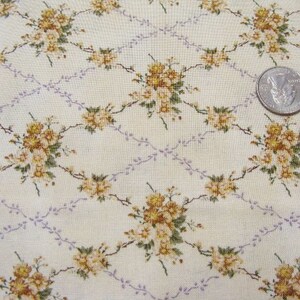 Blue Hill Fabrics House of 7 gables retro floral fabric by the 1/2 yd