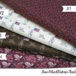 Clearance-Pam Weeks Civil War Album Fabric~4 designs~by the 1/2 yd or yd~circa 1862~cotton~Newcastle