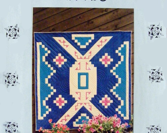 Vintage-1989 Navajo Quilt Pattern-finished Size 72