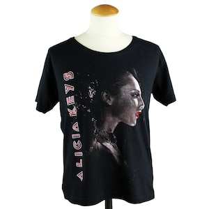 Vintage Y2K Alicia Keys As I Am Legendary Album Tour Official Concert Merchandise T-Shirt American R&B Soul Pop Music Women Adult Size Large