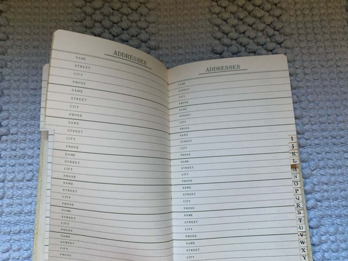 Vintage Disney Address and Telephone Book NEVER USED Etsy