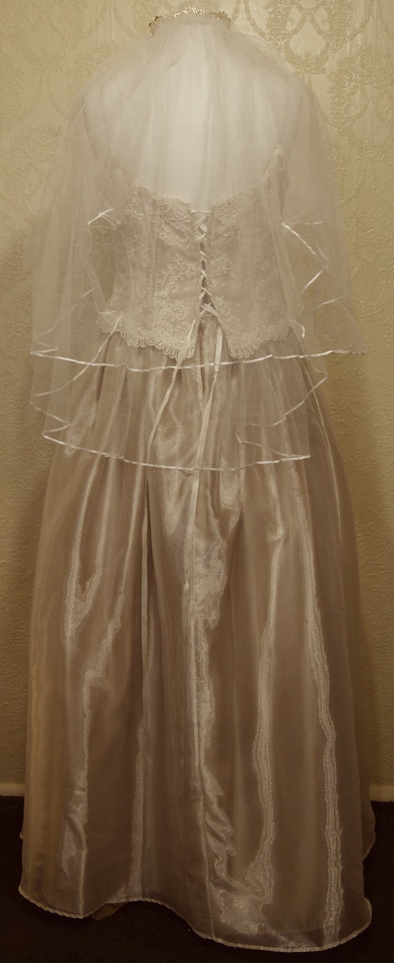 Sale 3 Piece Set Lace Up Corset Jessica Mcclintock Wedding Etsy