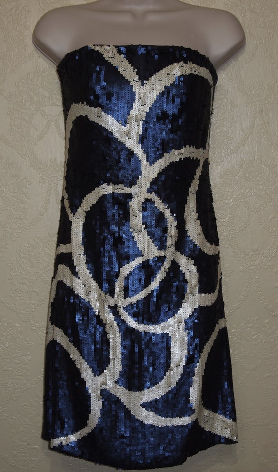 badgley mischka royal blue dress