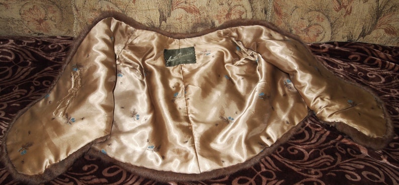 m38 size 8-10 Russian Fur Stole sable color russian squirrel fur