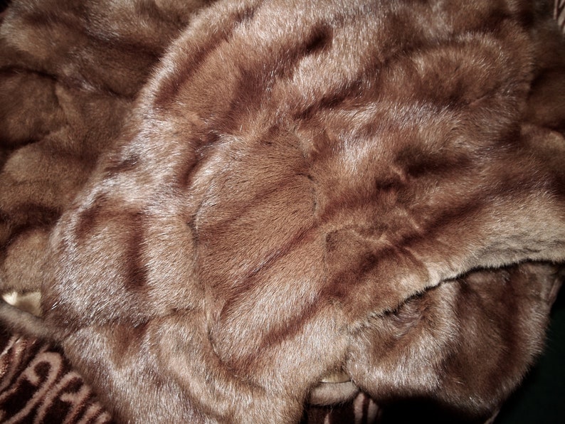 m38 size 8-10 Russian Fur Stole sable color russian squirrel fur