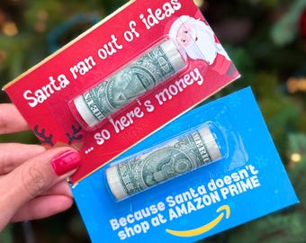 Funny Christmas Money Holder Card, Teen Stocking Stuffer