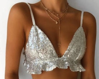 off white sequin top