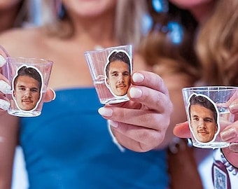 Custom Face Shot Glass: Funny Bachelorette Party Favors