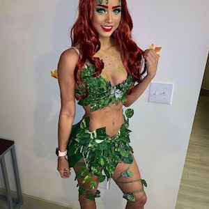 Poison Ivy Halloween Costume Fairy Cosplay Costume Vine Green - Etsy