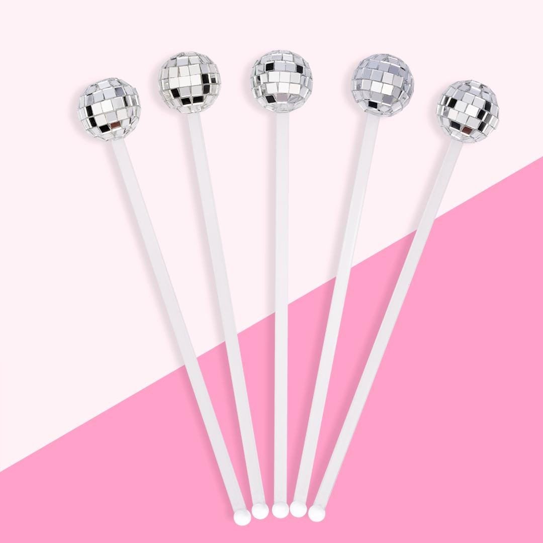 Drink Stirrer Disco ball | bar cart decor | bachelorette party favors | bar cart accessories | disco ball decor | bachelorette decorations