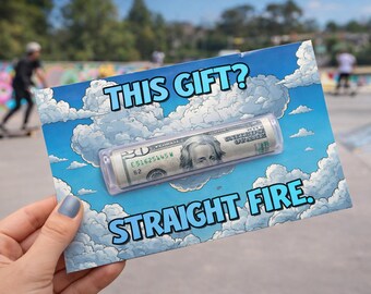 Funny Birthday Money Holder Card, Teen Cash Gift